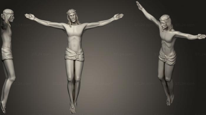 Кресты и распятия (Фигурка Христа, KRS_0273) 3D модель для ЧПУ станка